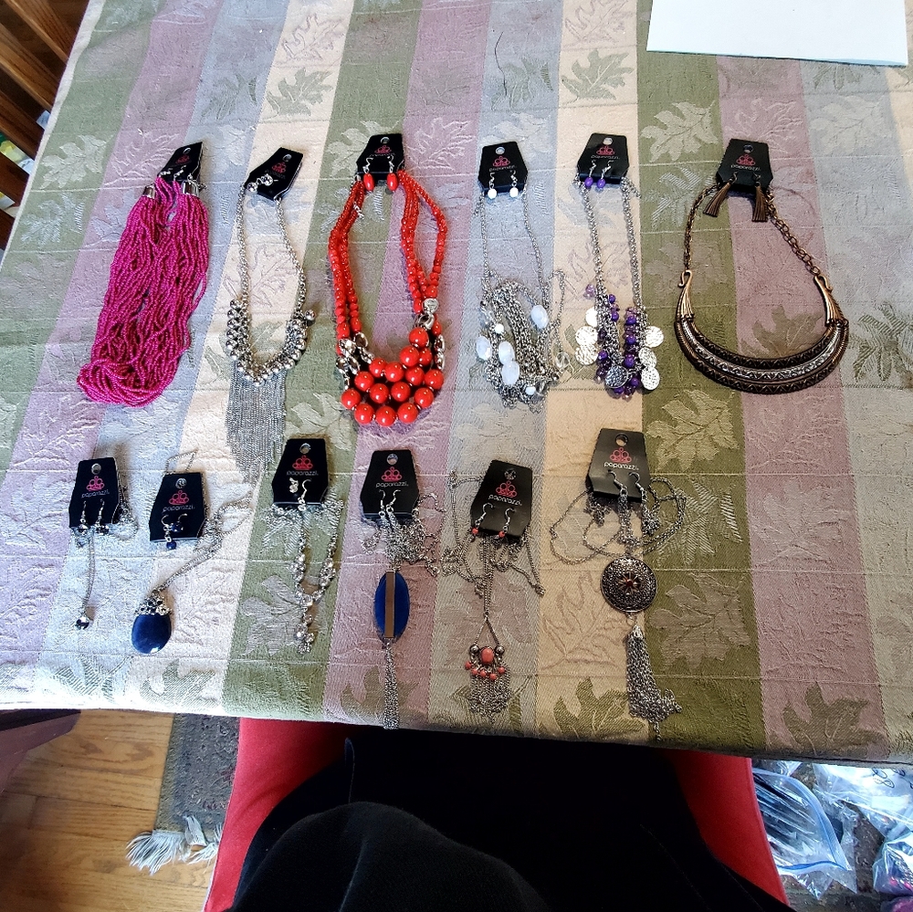 Paparazzi Lot Of 12 Big & Chunky Necklace & Earring Sets NWT Listing 29